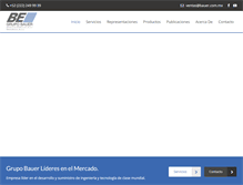 Tablet Screenshot of bauer.com.mx